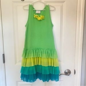 Hanna Andersson tiered sundress, size 130, sz 8-10